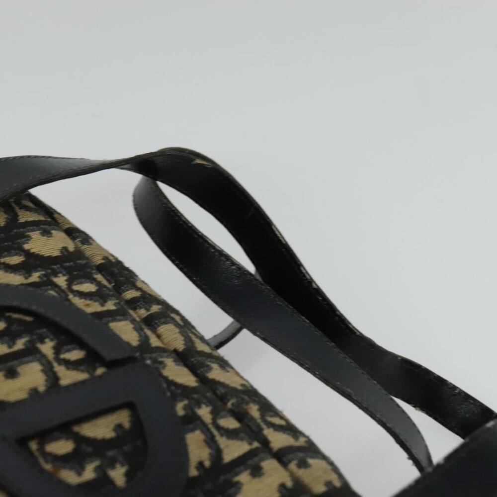 DIOR Trotter Canvas Hand Bag Navy Gold - Picture 8 of 12